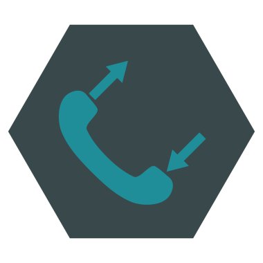 Telefon Konuşma Düz Vektör Sembolü