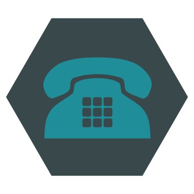 Sesi telefon düz vektör piktogram