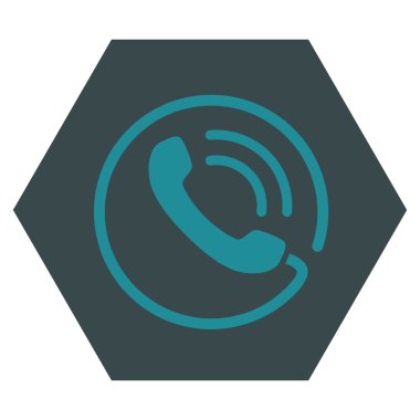 Telefon Görüşmesi Düz Vektör Sembolü