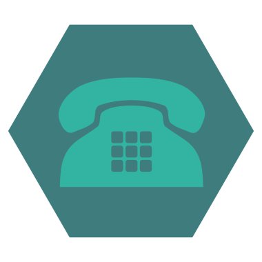 Sesi telefon düz vektör simgesi