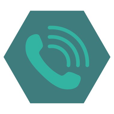 Telefon görüşmesi düz vektör piktogram