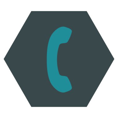 Telefon Alıcısı Düz Vektör Sembolü