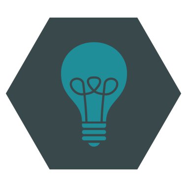 Lamba ampul düz vektör simgesi