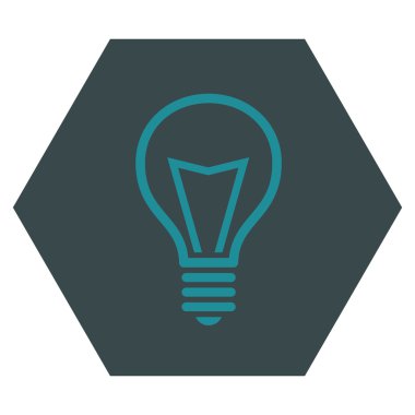 Lamba ampul düz vektör simgesi