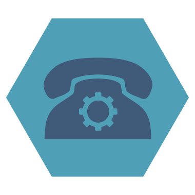 Telefon Ayarları Düz Vektör Sembolü