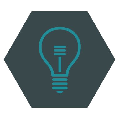 Lamba ampul düz vektör piktogram