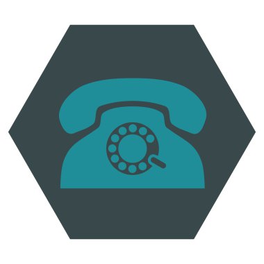 Darbe Telefon Düz Vektör Simgesi