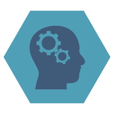 Beyin Dişlileri Düz Vektör Sembolü