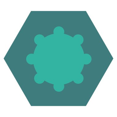 dişli düz vektör simgesi