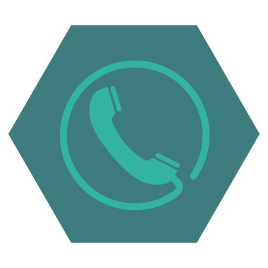 Telefon Düz Vektör Sembolü