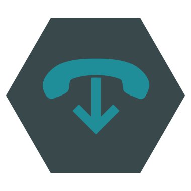 Telefon Asma Düz Vektör Sembolü