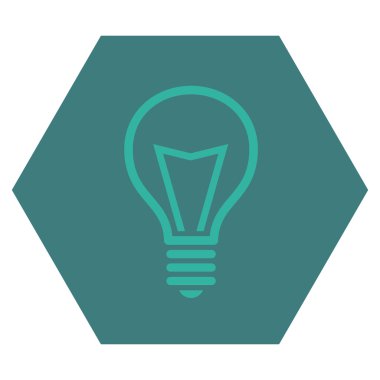 Lamba ampul düz vektör piktogram