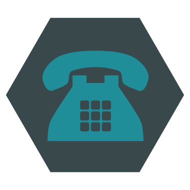 Sesi telefon düz vektör piktogram