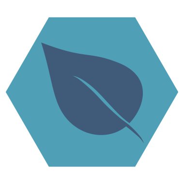 Bitki yaprak düz vektör simgesi