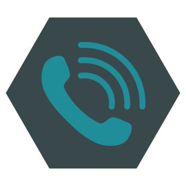 Telefon Görüşmesi Düz Vektör Sembolü