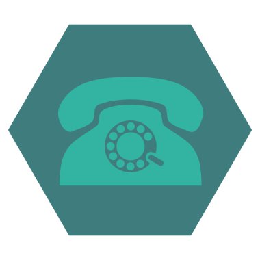 Darbe Telefon Düz Vektör Simgesi