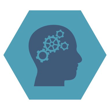 Beyin Dişlileri Düz Vektör Sembolü