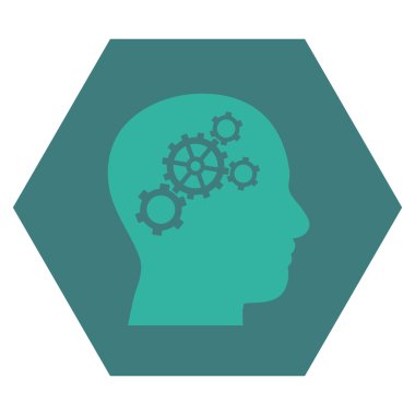 Beyin Dişlileri Düz Vektör Sembolü