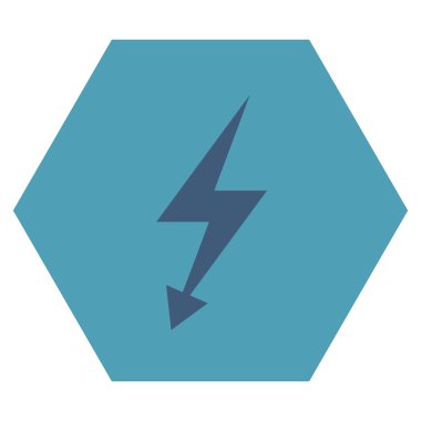 Electric Strike Düz Vektör Sembolü