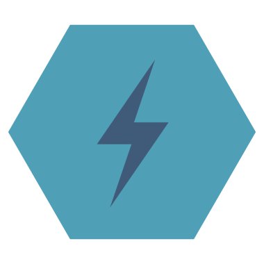 Elektrik düz vektör piktogram