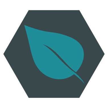 Yaprak düz vektör piktogram bitki