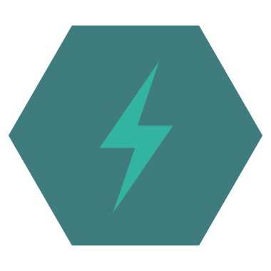 Elektrik Düz Vektör Simgesi