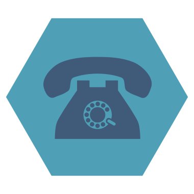 Darbe telefon düz vektör sembolü