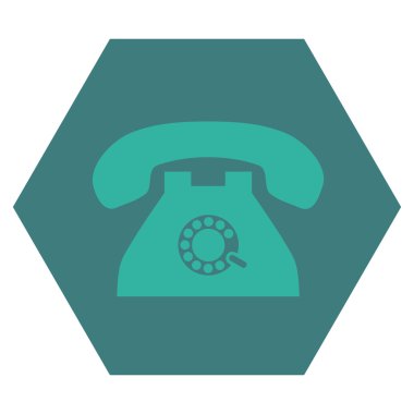 Nabız telefon düz vektör piktogram