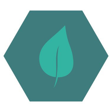 Bitki Yaprağı Düz Vektör Sembolü