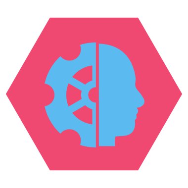 Akıl düz vektör piktogram