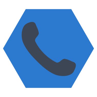 Telefon Alıcısı Düz Vektör Sembolü