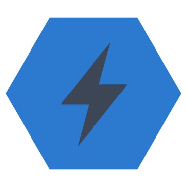 Electric Strike Düz Vektör Simgesi