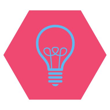 Lamba ampul düz vektör piktogram