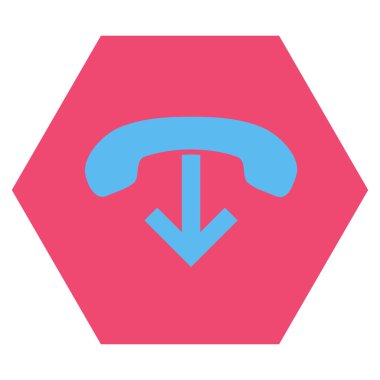 Telefon Asma Düz Vektör Sembolü