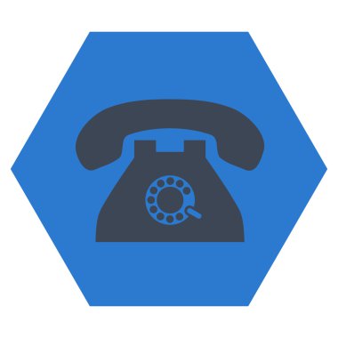 Darbe telefon düz vektör sembolü