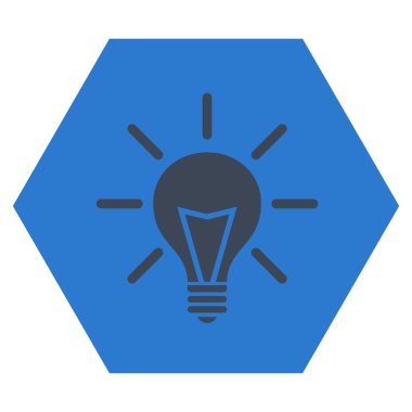 Elektrik Işık Düz Vektör Sembolü