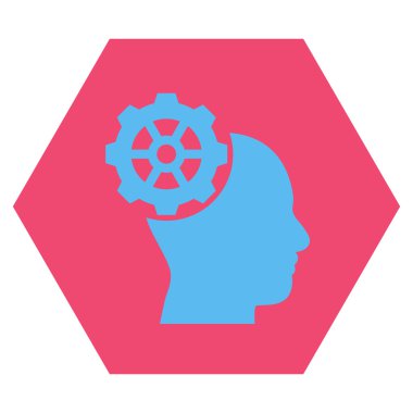 Head Gear Flat Vektör Simgesi