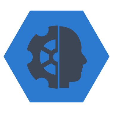 Akıl Düz Vektör Simgesi