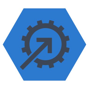 COG Tümleştirme düz vektör piktogram