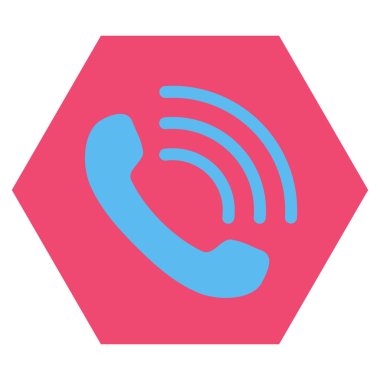 Telefon görüşmesi düz vektör piktogram