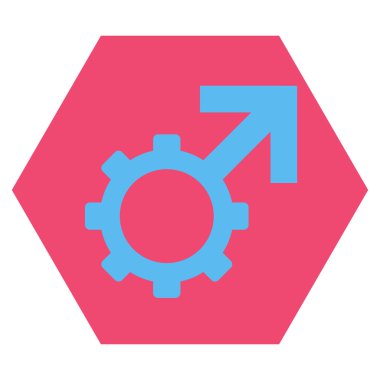 Teknolojik Potence Flat Vector Symbol