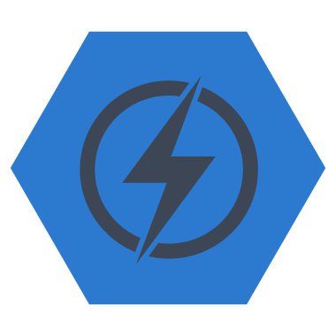 Elektrik düz vektör piktogram