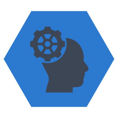 Head Gear Flat Vektör Sembolü