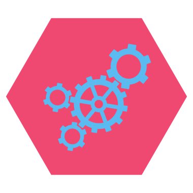 Mekanizması düz vektör piktogram