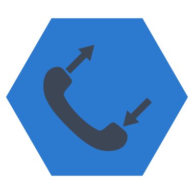 Telefon Konuşma Düz Vektör Simgesi