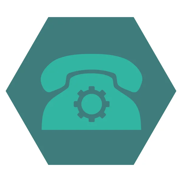 Telefon beállítások lapos Vector Icon — Stock Vector