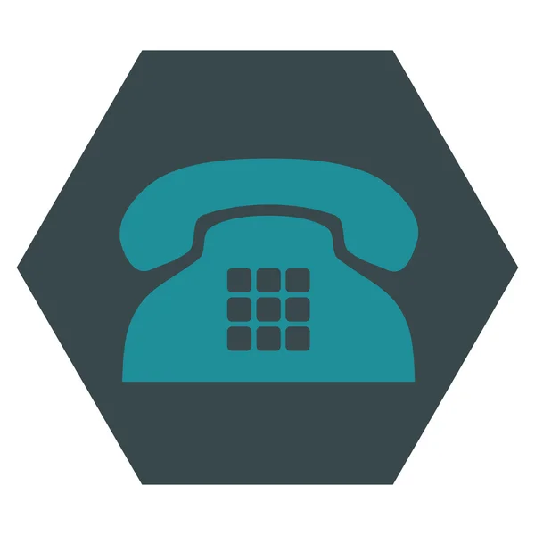 Tone Phone Flat Vector Pictograma — Vetor de Stock