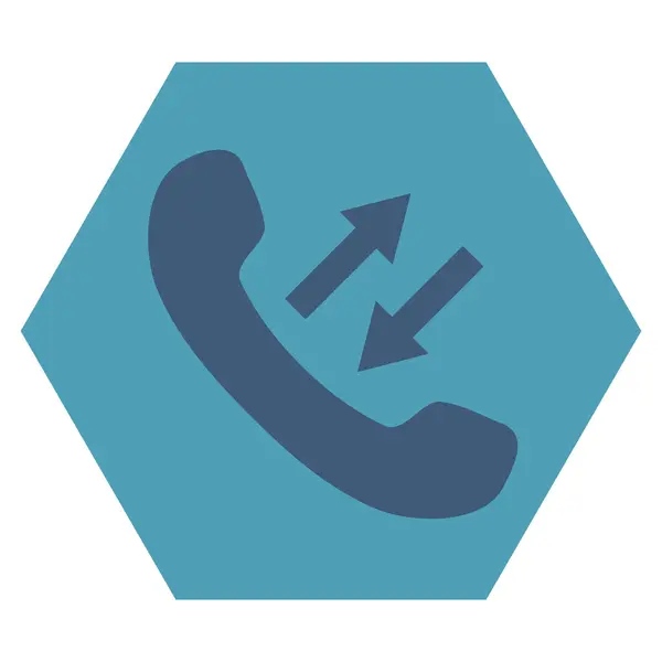 Telefoon praten plat vector symbool — Stockvector