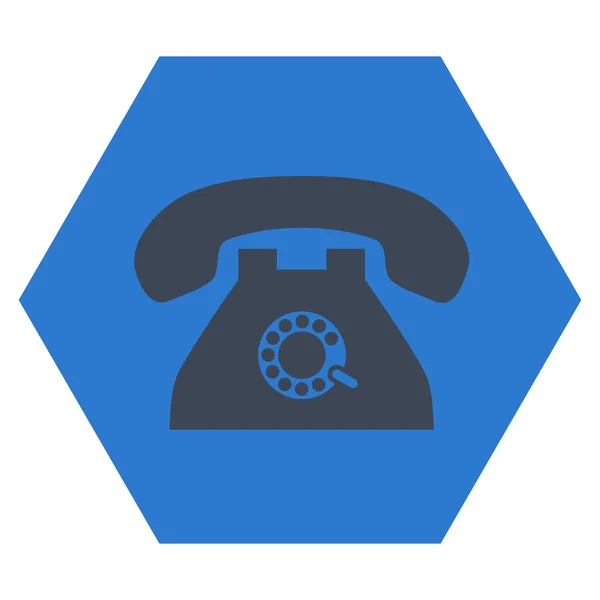 Pulse telefoon plat vector symbool — Stockvector