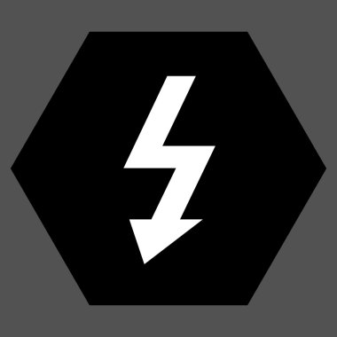 Yüksek Gerilim Düz Vektör Sembolü